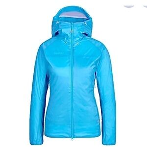 🌟HOST PICK! MAMMUT hooded jacket. Electric blue. Lightweight.